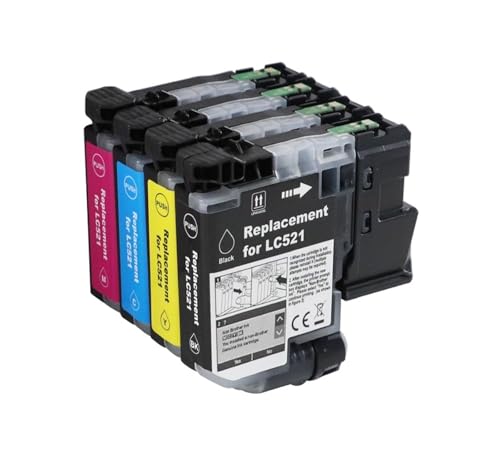 Cartouches LC521 compatibles Brother DCP-J1260W DCP-J1310DW