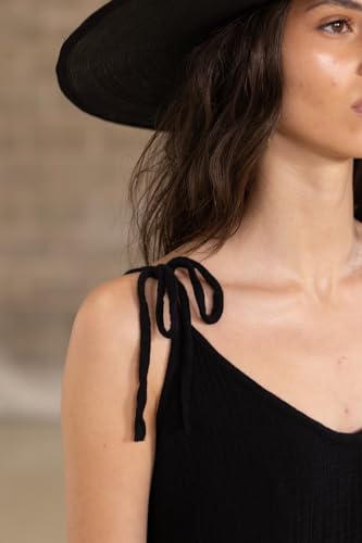 Gottex Beach Life 100% Cotton Sleeveless Maxi Tie Dress Swimsuit Coverup for Women, One Size Fits Most - Elegant Beachwear4