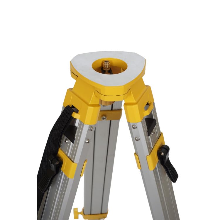 Trípode profesional de aluminio Pro – para niveladora, teodolito, láser rotativo, con doble bloqueo (5,4 kg)