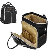 Gloppie Wickeltasche Rucksack Baby Wickelrucksack mit Tragbarer Wickelauflage und Kinderwagengurt...