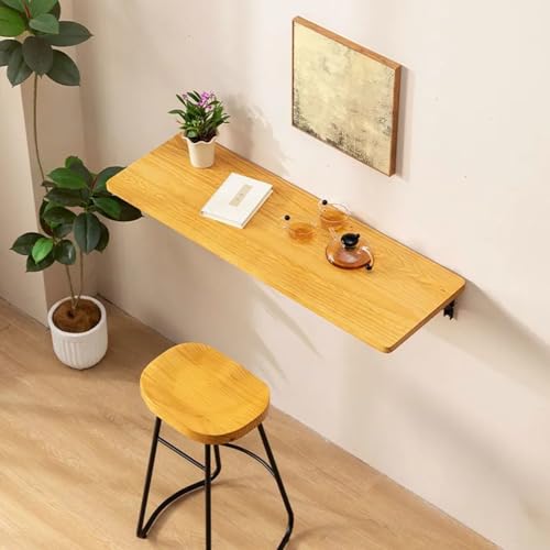Tavolo Pieghevole A Parete, Tavolo A Muro, Galleggiante, Fissato Al Muro, Tavolo A Parete Multifunzionale A Ribalta, Salvaspazio Scrivania A Scomparsa,Studio, Camera Da Letto, Cucina B,100×40CM