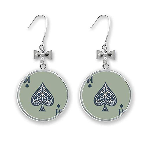 Boucles d'oreilles à tige cartes à jouer bijoux fantaisie ustensiles de jeu