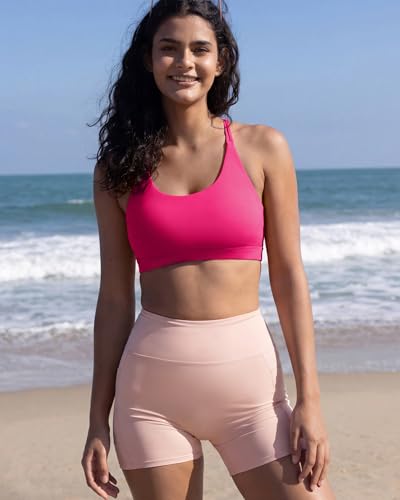Image of RUNNING GIRL Sports Bras for Women,Padded Sports Bra Tank Top Sexy Crisscross Back High Impact Longline Workout Yoga Bra