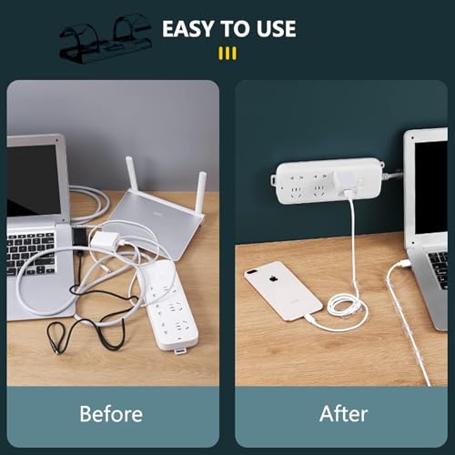 Transparent Cable Management Clips Desktop Wire Organizer Cord Hook (Pack of 20) 6 41VKr7RPYLL