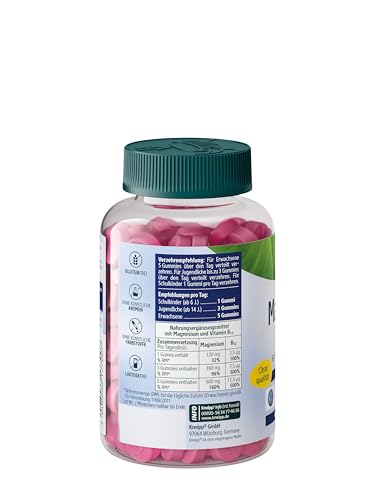 Kneipp Magnesium + B12 Gummies - Citratqualität - Für Muskeln, Energie und Nerven - vegan - 60 Stück