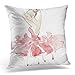 Topyee Funda de cojín de ballet acuarela bailarina en vestido de color bailarina niña dibujo 45 x 45 cm/18 x 18 pulgadas Home Decor Throw funda de almohada cuadrada para cama sofá