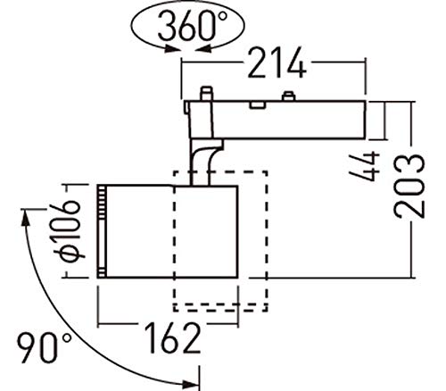 Amazon.co.jp: パナソニック LEDスポットライト 配光可変 550形 非調光