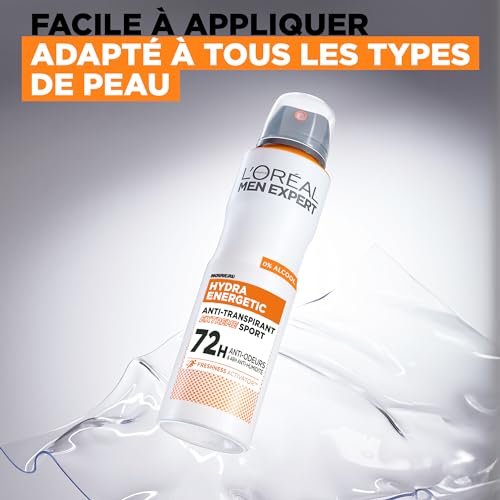 Déodorant Spray Homme Anti transpirant Hydra Energetic Extreme Sport Men Expert Le Flacon De 150ml - vue 5