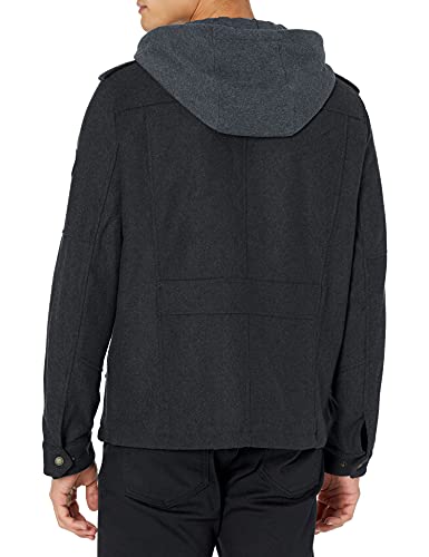 Image of Levi's Men's Wool Blend Hooded Military Jacket