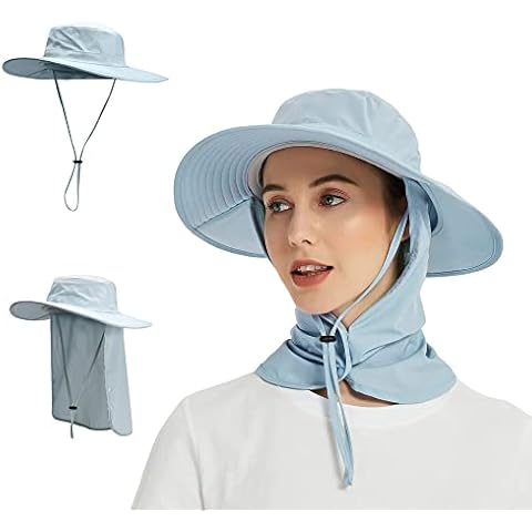 AISIYEDO Outdoor Fishing Hat UPF50+ Wide Brim Fishmen Hat UV Protection Sun Hat Cover