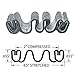 Gordon Glass™ Accordion Boot Rubber - 10 ft | Spring Clips face The Same Direction