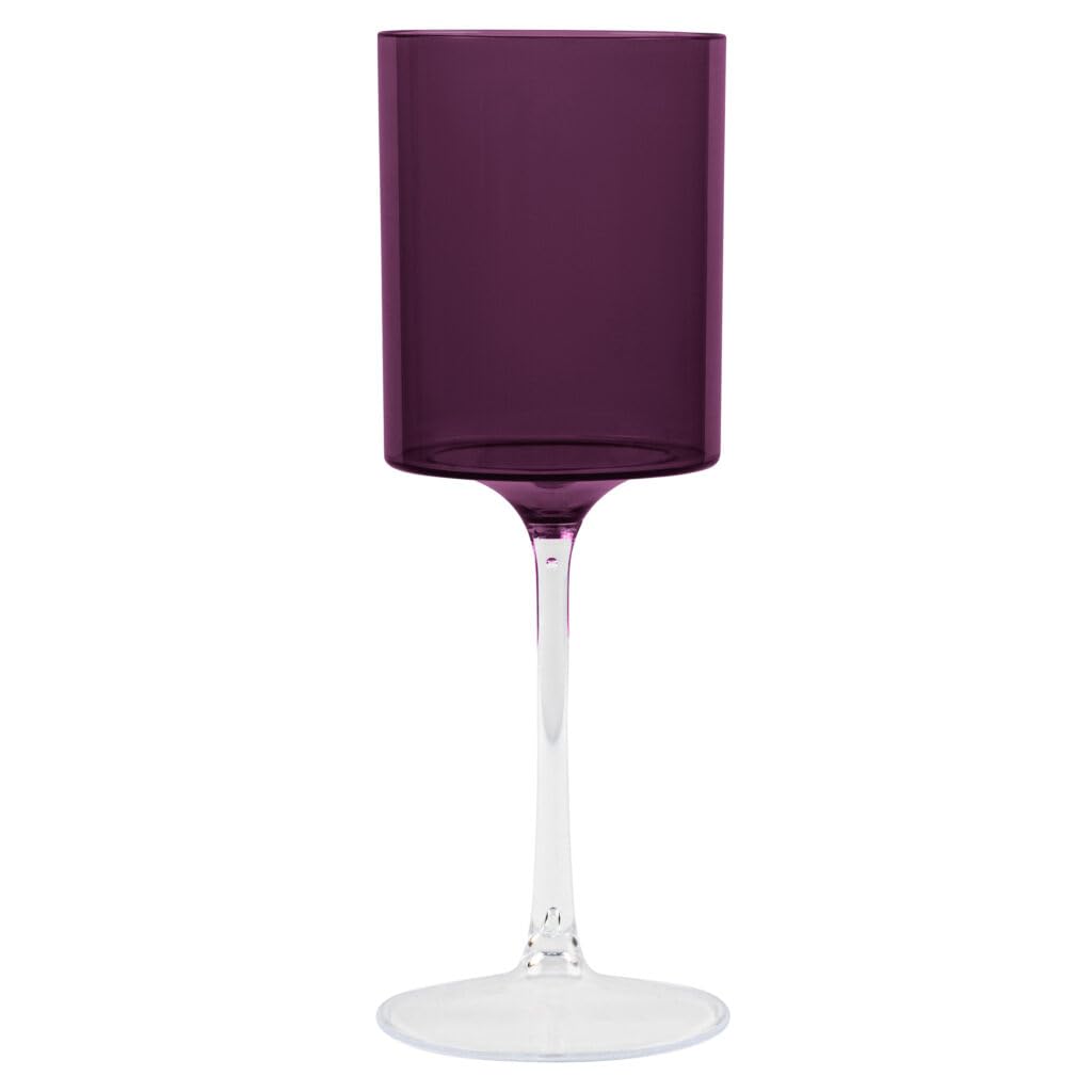 Photo 1 of Two-Tone Wine Glasses - 14oz - Purple/Clear, case pack of 60 - For Parties & Catering