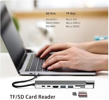 دايتونا Cf55 ماك بوك الروبوت متوافق نوع-c إلى 2 Usb 3.0 4 K Hdmi إيثرنت Rj45 Pd محول محور محول، قياسي