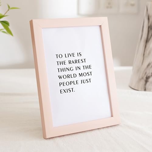 Homxi Rahmen 10 x 15cm Vintage Hellrosa,Kleiner Bilderrahmen Rechteckig...