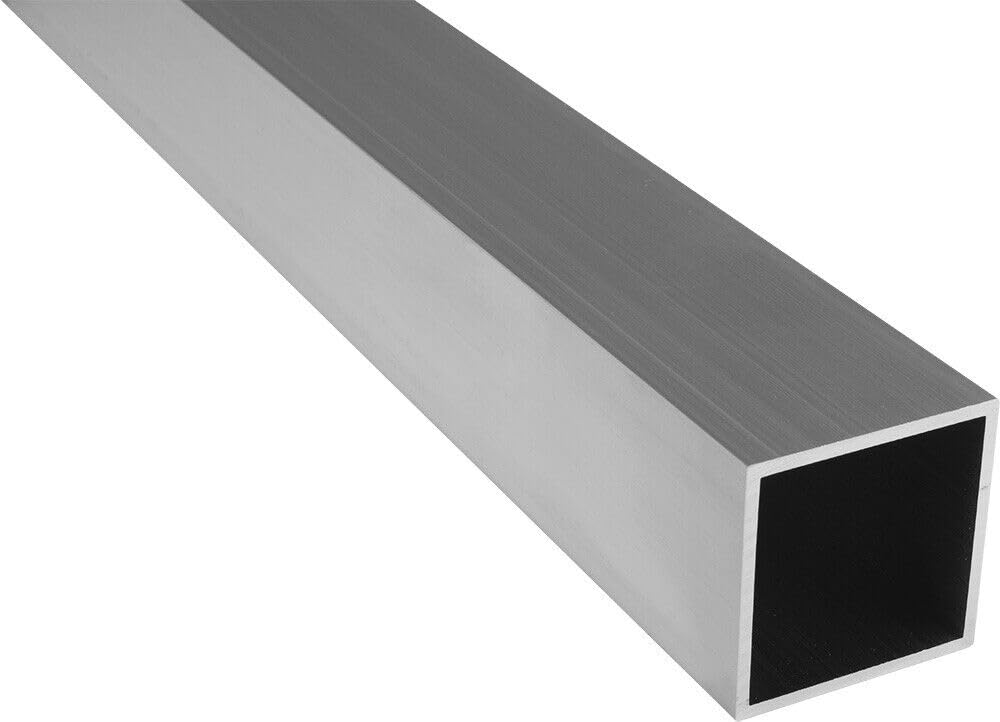Riggatec Alu-Vierkantrohr 60x60x5mm – 2,0 M Länge, Robust & Wetterfest Für Bau & Konstruktion