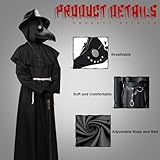 Zoom IMG-2 anbnoco costume da pestdottore halloween Zoom IMG-2 anbnoco costume da pestdottore halloween