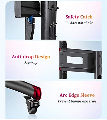 Soporte móvil para TV 37 a 65 pulgadas ajustable en altura miniatura 6