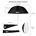 Selens 41 Inch Parabolic Umbrella with Diffuser Cover, Collapsible Black/Silver 16 Ribs Reflective Umbrella for Photo Studio Flash Speed Light