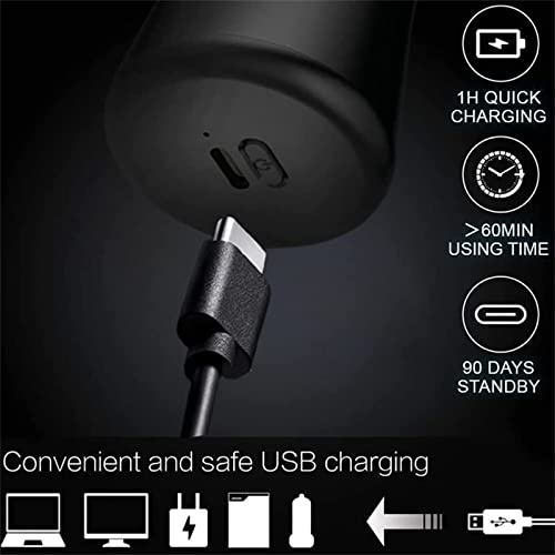 TTBDBFH Mini barbeador elétrico, lavável no bolso, barbeador de bateria portátil inteligente para vi