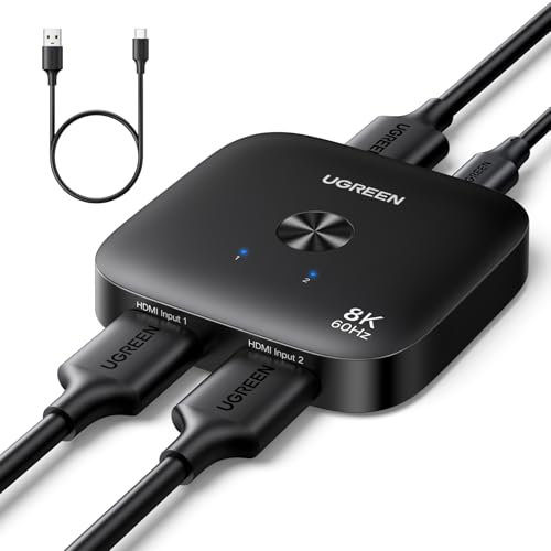 Amazon.co.jp: UGREEN HDMI 切り替え器 セレクター 2入力1出力 8K@60Hz