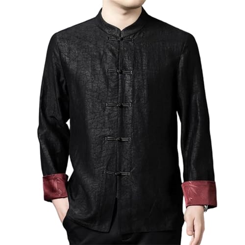 Men's 100% Mulberry Silk Chinese Style Shirt