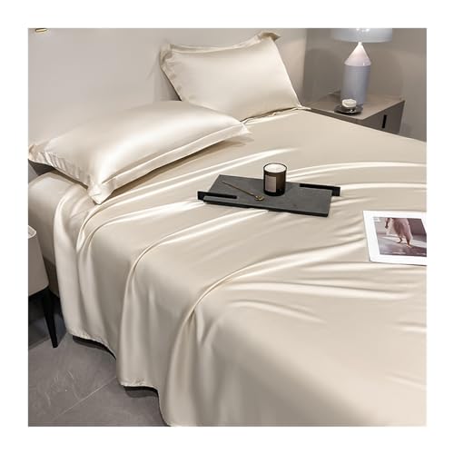 RUZGAR Tencel Bettlaken ohne Gummizug 100% Eukalyptus-Lyocell Betttuch Laken Leintuch ohne Gummi für heiße Schläfer Weicher als Baumwolle Kühlend...
