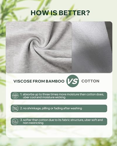 BAMBOO COOL Women's Underwear Soft Lace Panties Mid Waisted Seamless Briefs Moisture Wicking Stretchy 6 Pack4