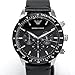 Emporio Armani Men's Chronograph Stainless Steel and Black Leather Watch (Model: AR11243)