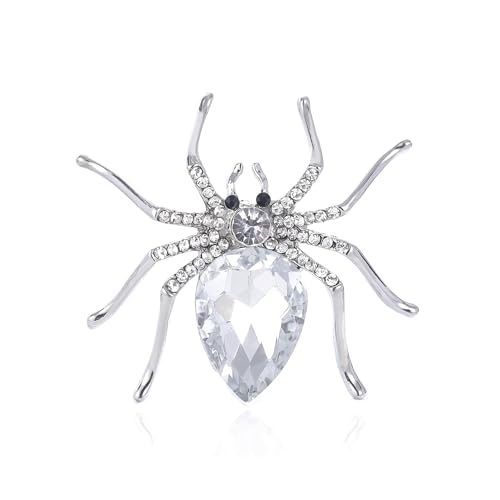 Image of YOQUCOL Halloween Spider Shape Brooch Pins for Women Girls Gift