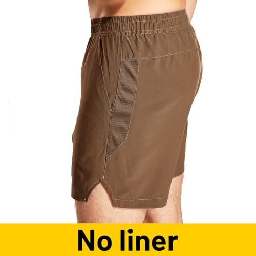 Image of MIER Men's Workout Running Shorts Lightweight Active 5 Inches Shorts with Pockets, Quick Dry, Breathable
