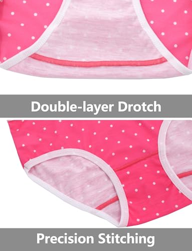 SEAUR Patterned Briefs for Teen Girls Soft Mid Waist Underwear Breathable Knickers 5 Pack 8-14 Years3