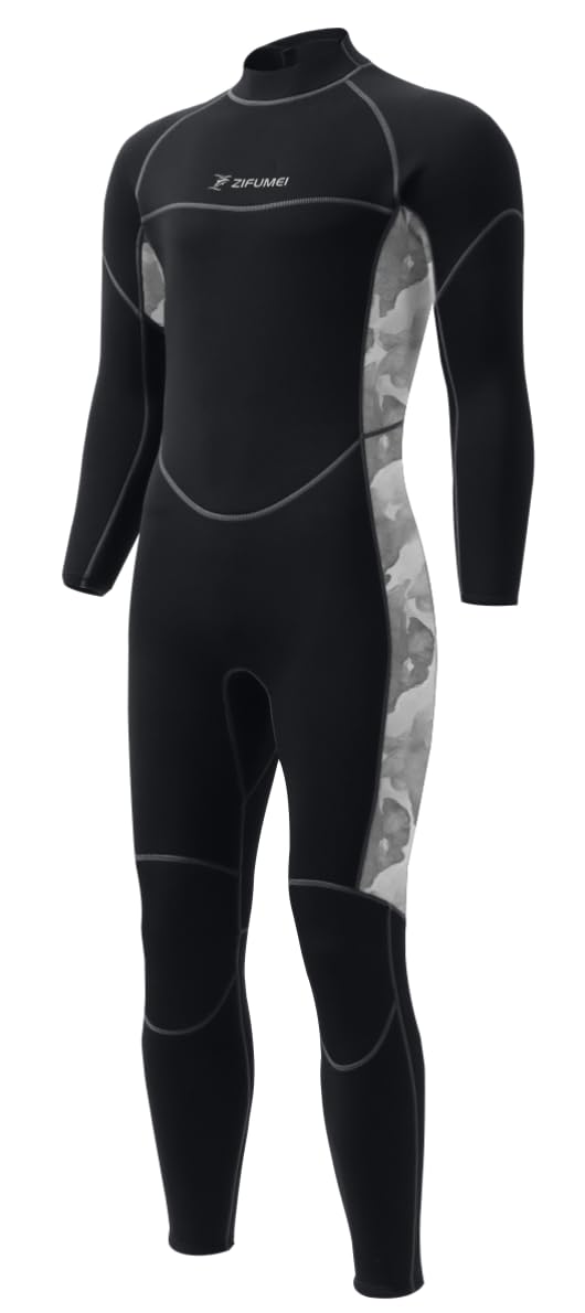 Amazon.com: ZIFUMEI 3mm Mens Neoprene Fullsuit Wetsuit