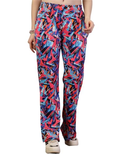 UZARUS Printed Boot Cut Bell Bottom Pants – Stylish & Versatile Flared Pants Ideal for Yoga & Gym Wear, Casual