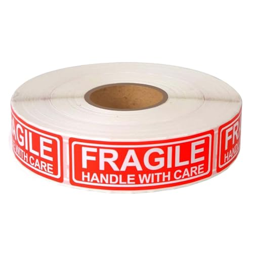 Autocollants fragiles pour déménagement – Étiquettes d'avertissement d'expédition | Étiquettes adhésives cassables avec impression claire, support de manipulation pour boîtes, verrerie, électronique