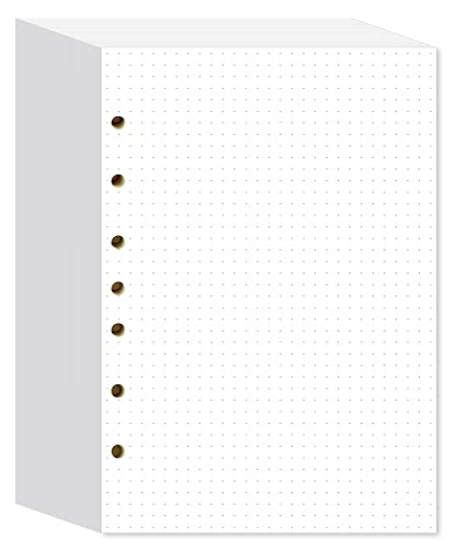 Papier de remplissage pointillé 14 x 21,6 cm recharge perforée 7 trous mini classeur