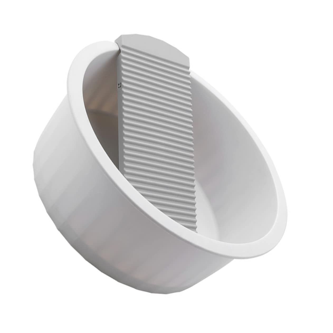 HAPINARY Large Laundry Washboard Hand Washing Board Grey Plastic Washing Board for Laundry