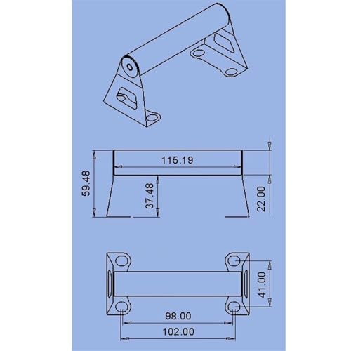 Support de navigation SUZUKI V-strom DL1000 stable anti-vibration