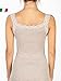 EGI ® Luxury Wool Silk Lace Trim Tank Top. Proudly Made in Italy. (S/M, Noce)