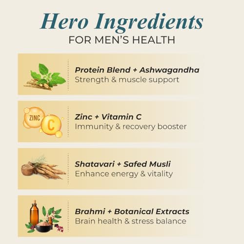 Image of NUTRELA Men Superfoods With Whey Protein Powder - 400g, Vanilla Flavor | Everyday Fitness with Biofermented Multivitamins & Whey Protein to support in Bone & Joints Health, Muscle | Pack of 3