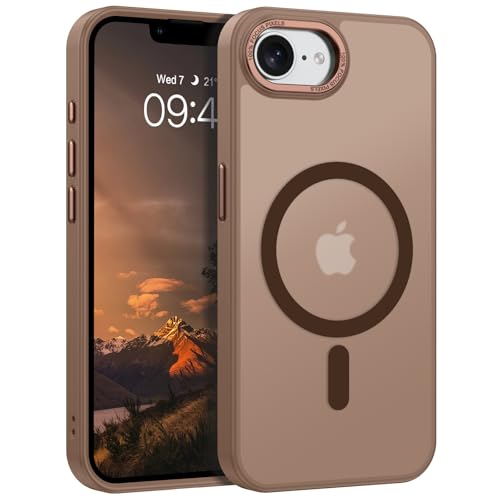 GaoBao für iPhone 16e Hülle, Handyhülle iPhone SE 4 (2025) [Kompatibel mit MagSafe] Durchscheinende Matte Magnetische Stoßfeste Anti-Fingerabdruck Schutzhülle für iPhone 16e 6.1