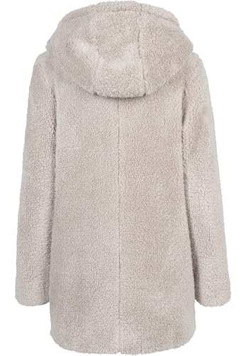 Urban Classics Damen Kapuzenpullover Ladies Sherpa Jacket, Beige (Sand 208), Medium