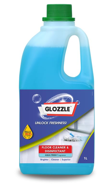 1000 Ml Floor Cleaner and Disinfectant - Powerful Cleaner, Kills 99.9% of Germs, Aqua Scent