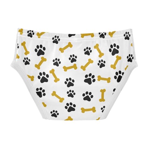 Cotton Little Boys Briefs Soft Dog Bone Paw Print Toddler Underwear2