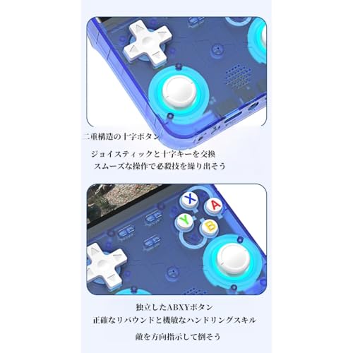 TimDu 新型R36ウルトラ携帯型ゲーム機 4インチIPSスクリーン WiFi対戦対応 ポータブルレトロ 多人数プレイ可 RGBカラー 720×720解像度 レトロ (ブラック,128GB - Wi-Fi対応)