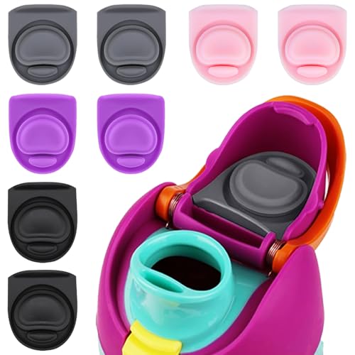 BMSQOFD 8 Pcs Replacement Rubber Seal Stopper Compatible with Owala FreeSip 32oz,Bottle Top Gasket Lid for Owala 16/19/24/32/40oz Seal Mouth Cap Silicone Stopper Parts Insert Accessories（4 colors 5