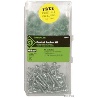 Greenlee Conical Anchor Kit 10X
