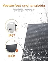 Solarway® 1000Wp / 800W Balkonkraftwerk komplett Steckdose - neuester EcoFlow Stream 800 Watt Wechselrichter - Solaranlage Komplettset - 500W bifaziale Black Solarmodule & EcoFlow & Zubehör – Ansicht 6
