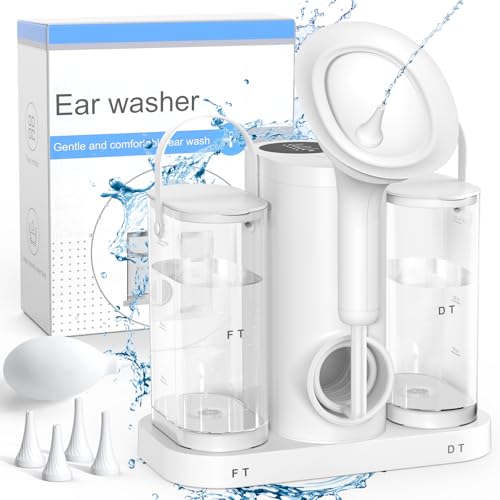 Electric Ear Wax Removal Kit with 4 Pressure Levels White