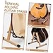 Hemoton Wood Guitar Stand Display Holder for Acoustic Electric Bass Guitars Ukuleles Violins Stable Frame Design for Musicians of All Skill Levels