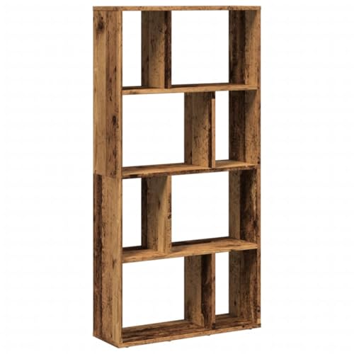 vidaXL Bibliothèque Vieux Bois 60x20x120,5 cm Bois d'ingénierie, étagère, étagère de Rangement, Support à Livres, étagère à Livres, étagère de...